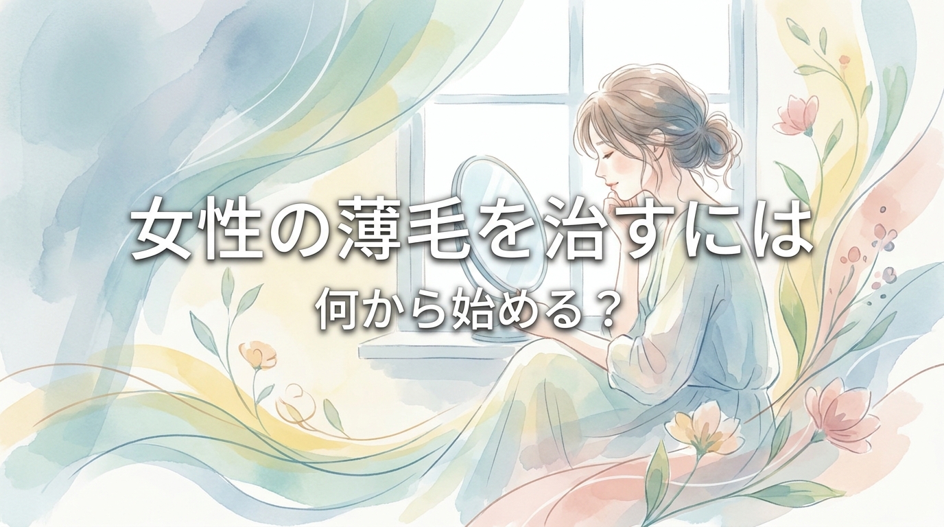女性の薄毛を治すには何から始める？