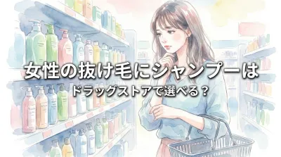 女性の抜け毛にシャンプーはドラッグストアで選べる？