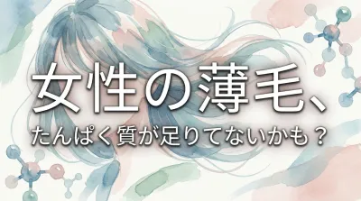 女性の薄毛、たんぱく質が足りてないかも？