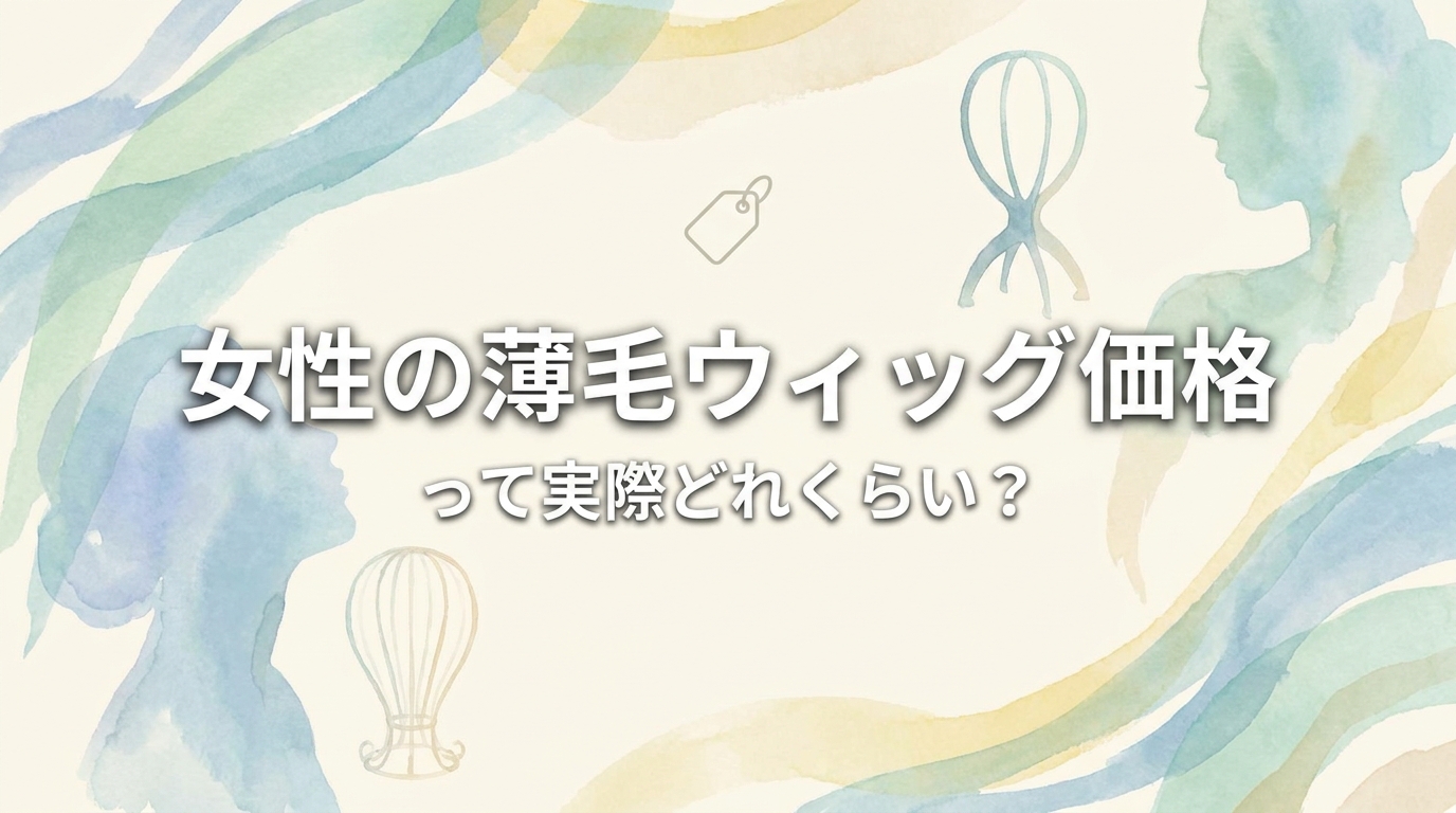 女性の薄毛ウィッグ価格って実際どれくらい？