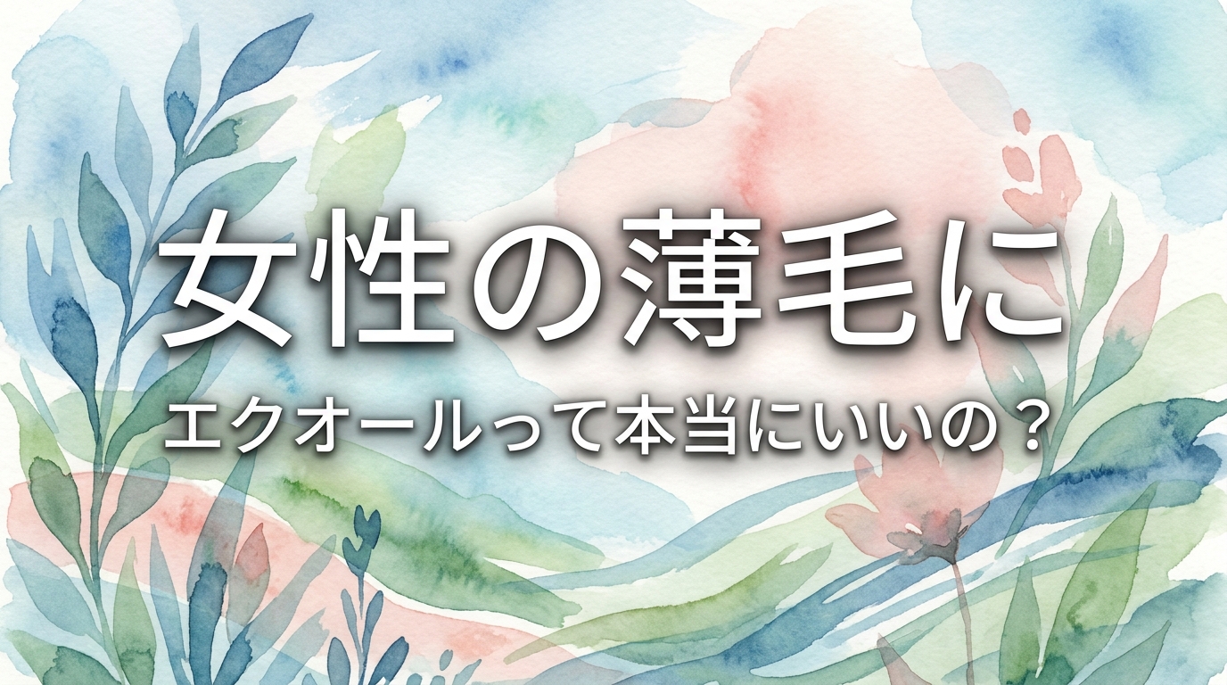 女性の薄毛にエクオールって本当にいいの?