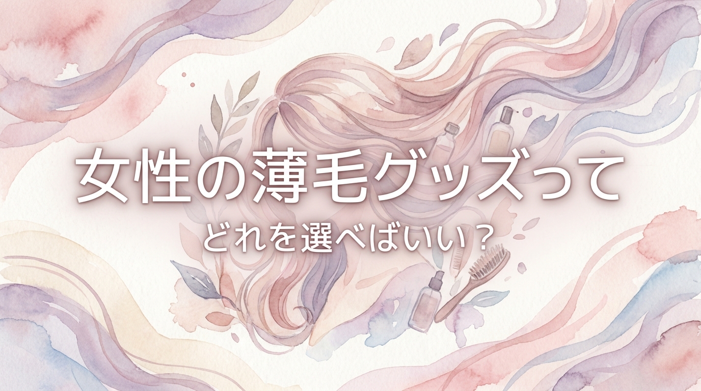 女性の薄毛グッズってどれを選べばいい?
