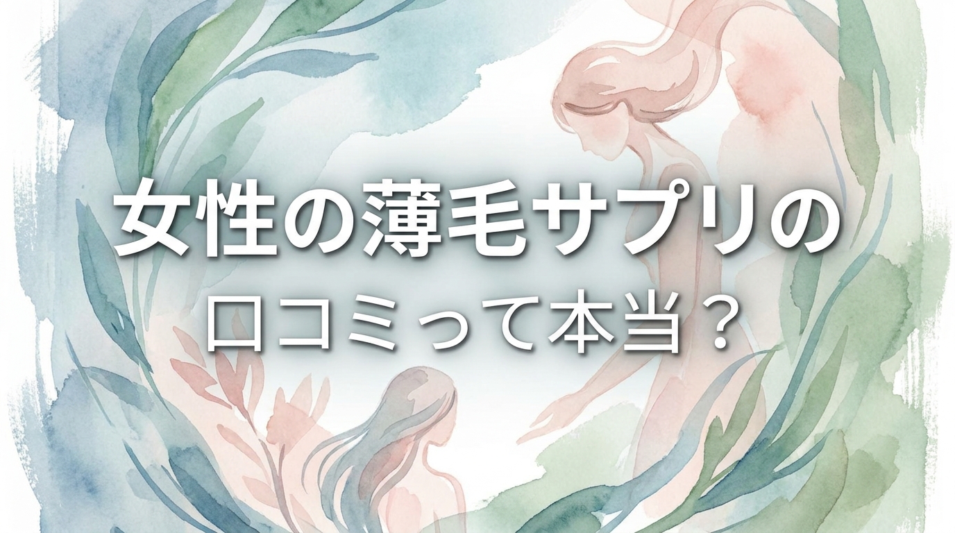 女性の薄毛サプリの口コミって本当？