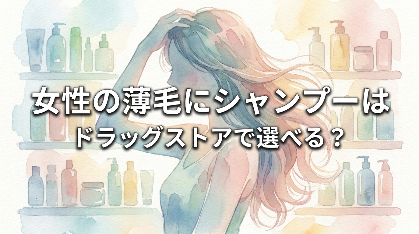 女性の薄毛にシャンプーはドラッグストアで選べる？