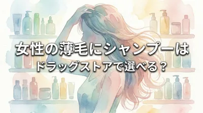 女性の薄毛にシャンプーはドラッグストアで選べる？
