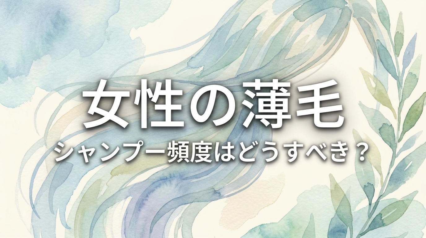 女性の薄毛、シャンプー頻度はどうすべき?