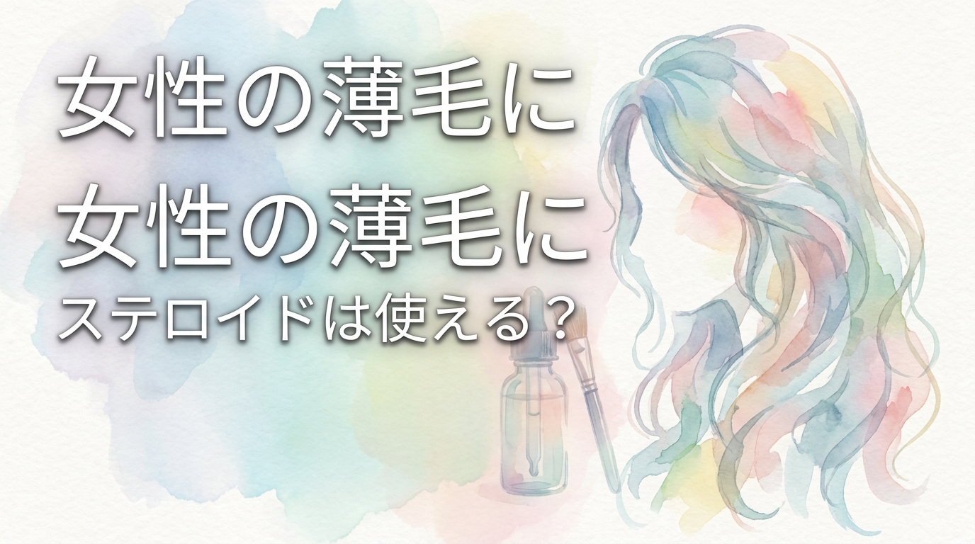 女性の薄毛にステロイドは使える?