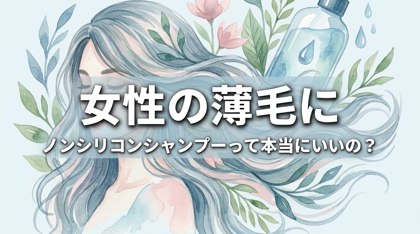 女性の薄毛にノンシリコンシャンプーって本当にいいの?