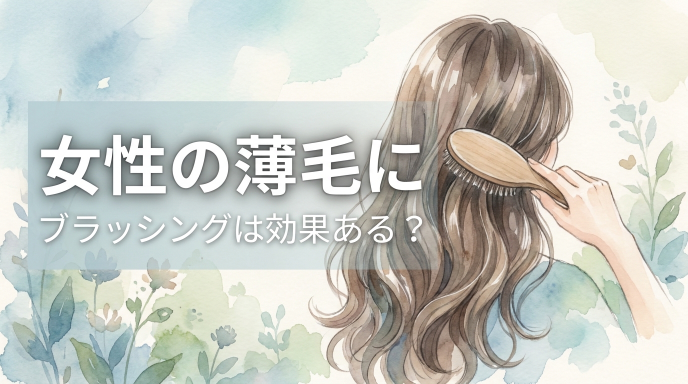 女性の薄毛にブラッシングは効果ある?