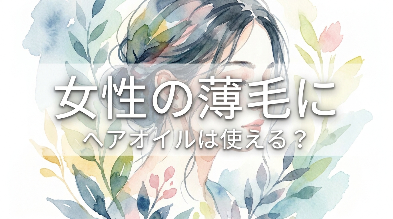 女性の薄毛にヘアオイルは使える?