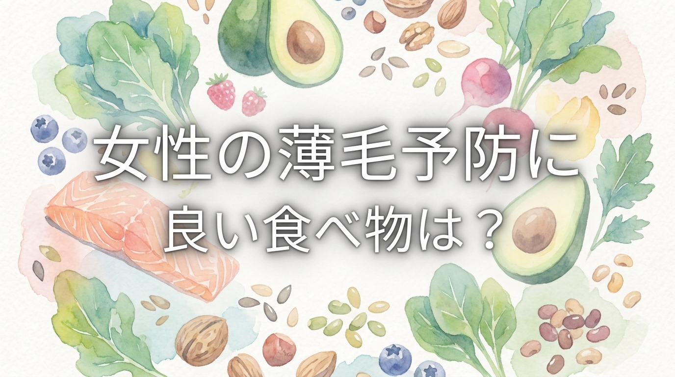 女性の薄毛予防に良い食べ物は？