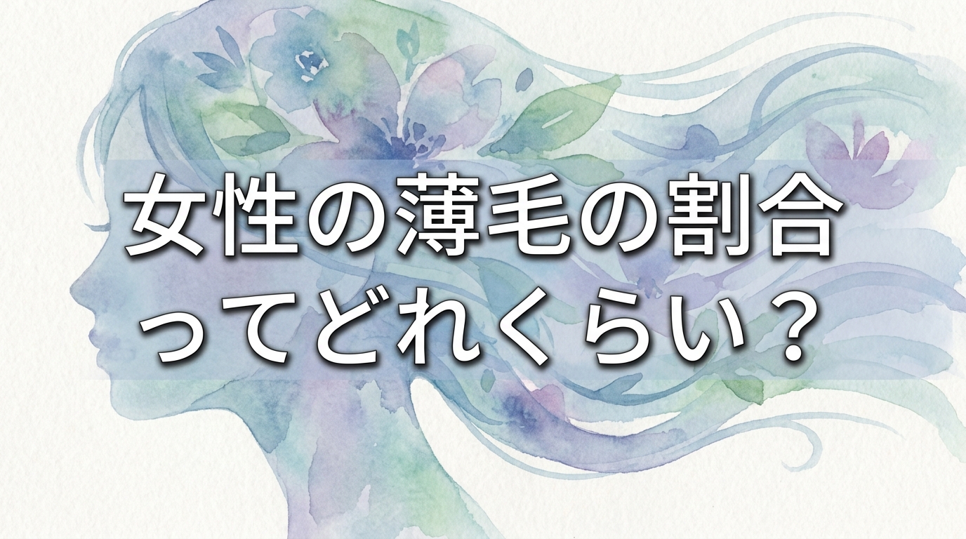 女性の薄毛の割合ってどれくらい？