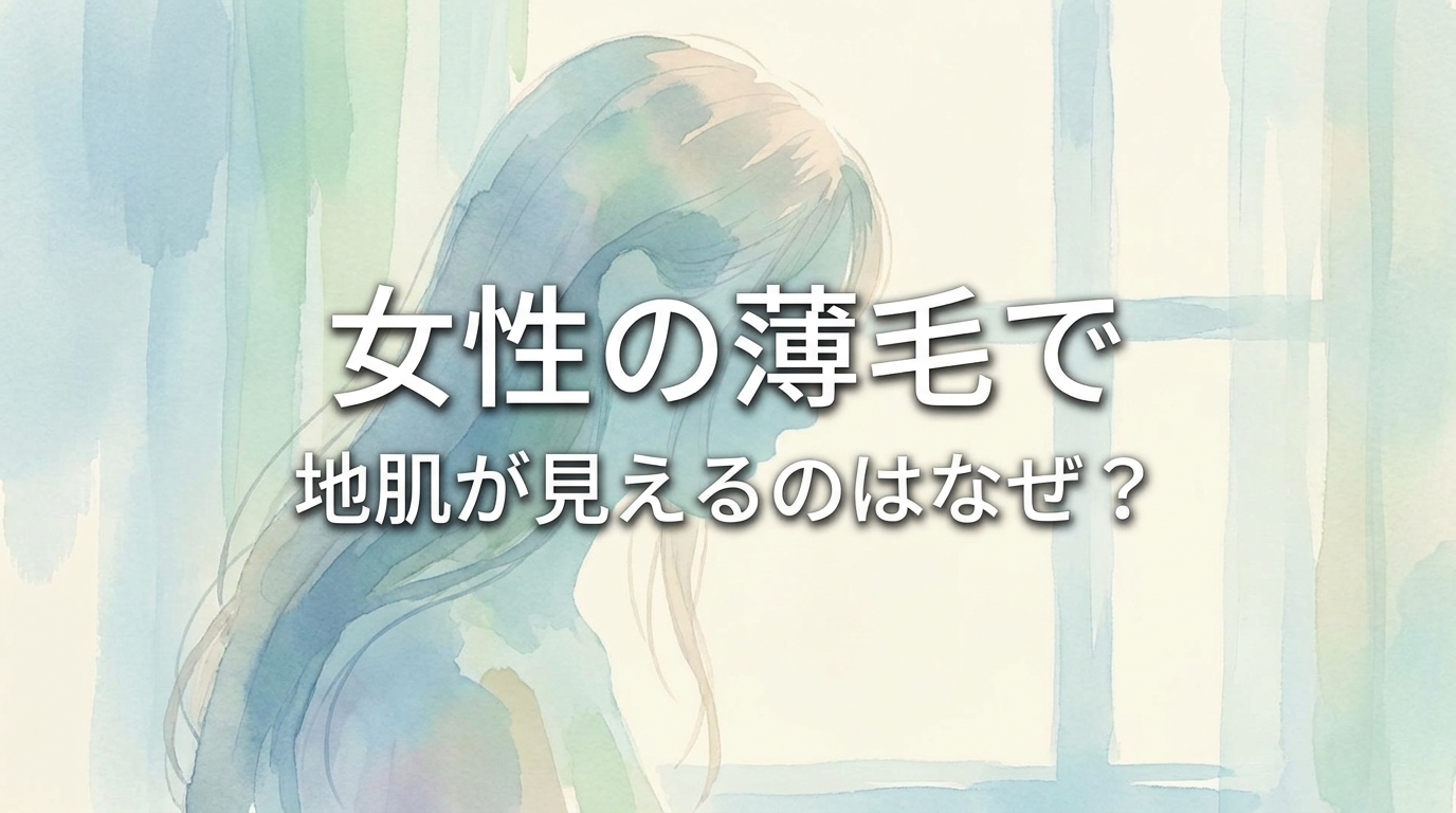 女性の薄毛で地肌が見えるのはなぜ？