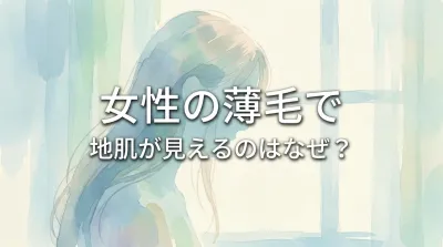 女性の薄毛で地肌が見えるのはなぜ？