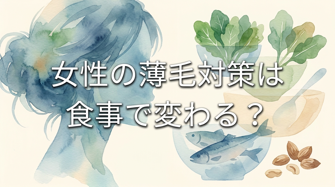 女性の薄毛対策は食事で変わる?