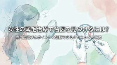 女性の薄毛治療で名医を見つけるには?