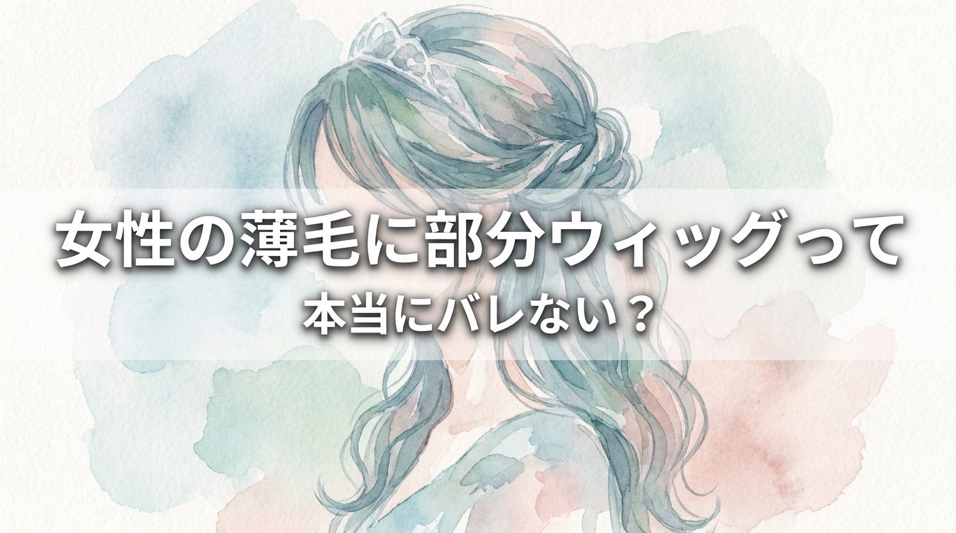 女性の薄毛に部分ウィッグって本当にバレない？
