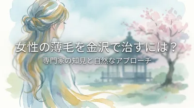 女性の薄毛を金沢で治すには？