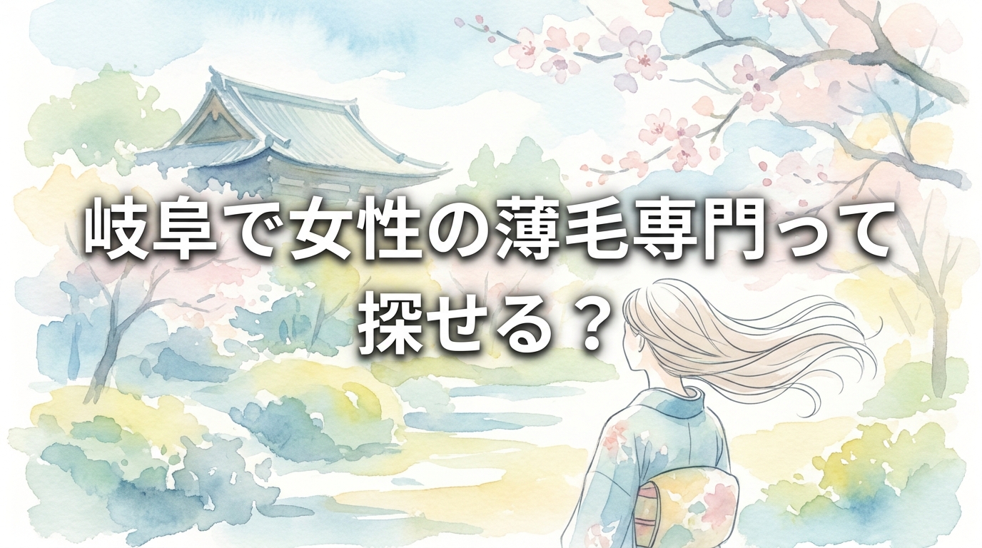 岐阜で女性の薄毛専門って探せる？