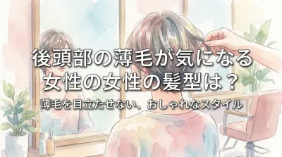 後頭部の薄毛が気になる女性の髪型は？