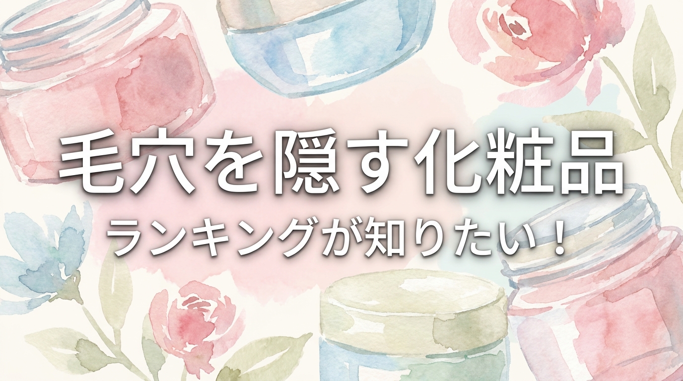 毛穴を隠す化粧品のランキングが知りたい！