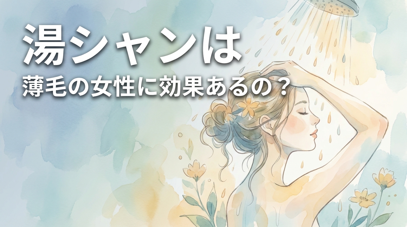 湯シャンは薄毛の女性に効果あるの?