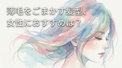 薄毛をごまかす髪型、女性におすすめは？