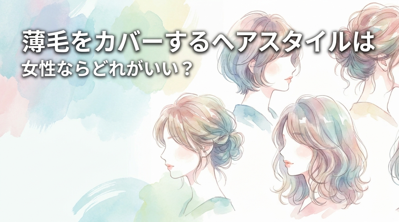 薄毛をカバーするヘアスタイルは女性ならどれがいい?