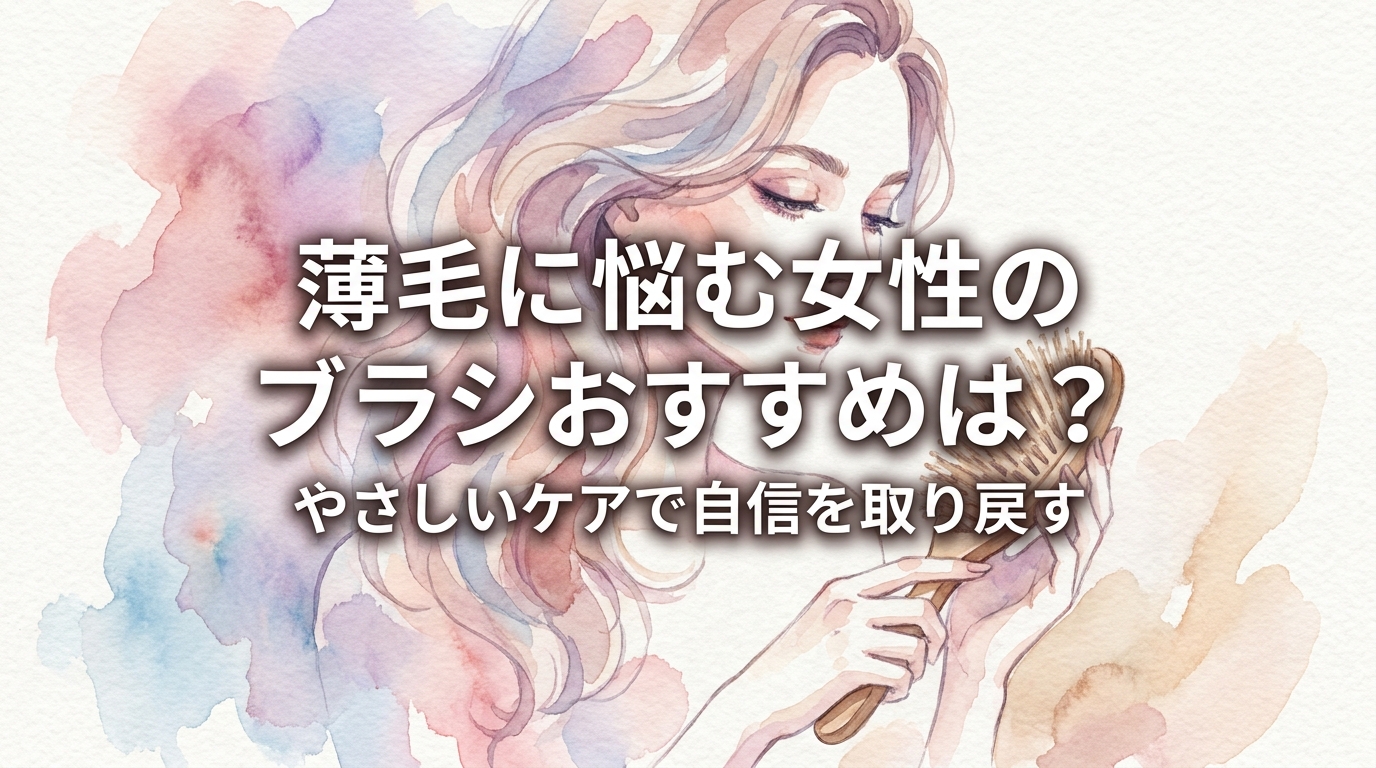 薄毛に悩む女性のブラシおすすめは?