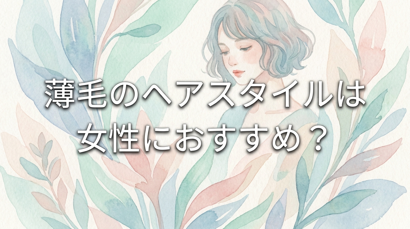 薄毛のヘアスタイルは女性におすすめ?