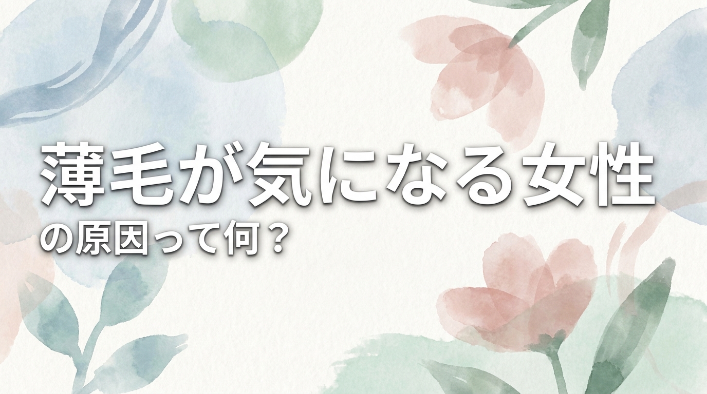 薄毛が気になる女性の原因って何？