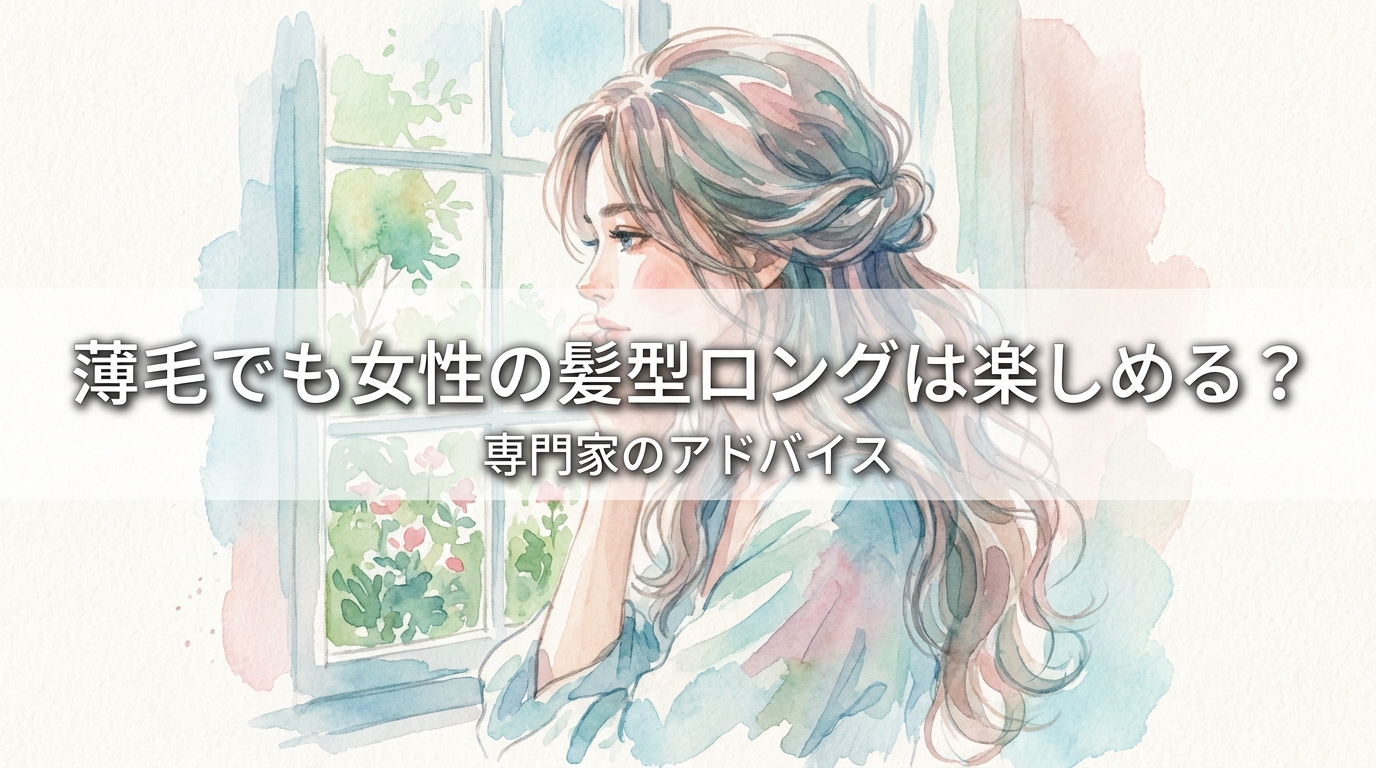 薄毛でも女性の髪型ロングは楽しめる?