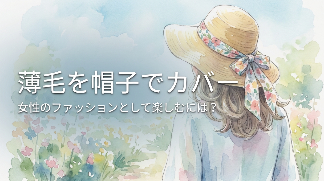 薄毛を帽子でカバー、女性のファッションとして楽しむには?