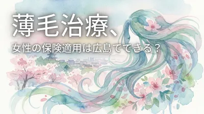 薄毛治療、女性の保険適用は広島でできる？