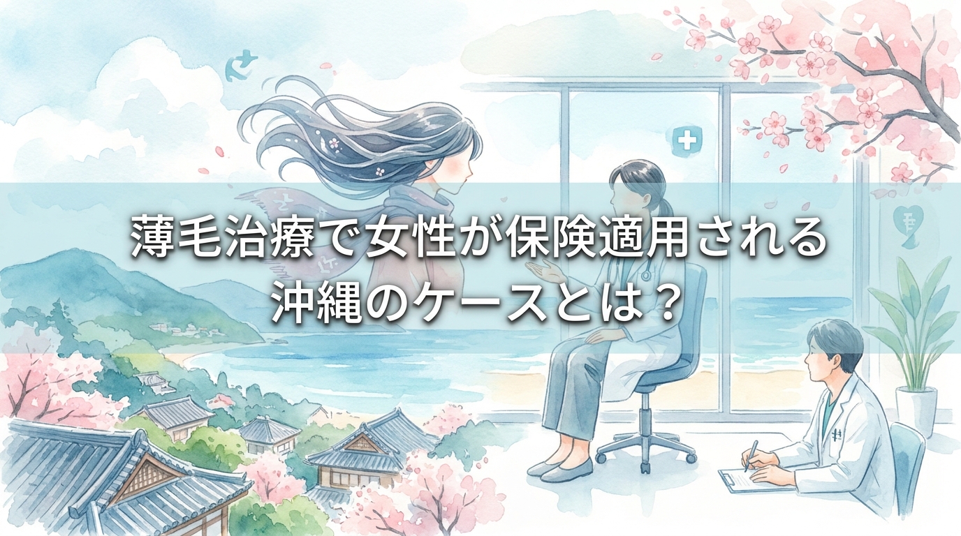 薄毛治療で女性が保険適用される沖縄のケースとは?
