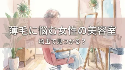 薄毛に悩む女性の美容室、埼玉で見つかる？