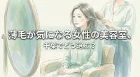 薄毛が気になる女性の美容室、千葉でどう選ぶ？