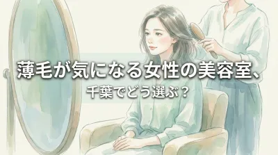 薄毛が気になる女性の美容室、千葉でどう選ぶ？
