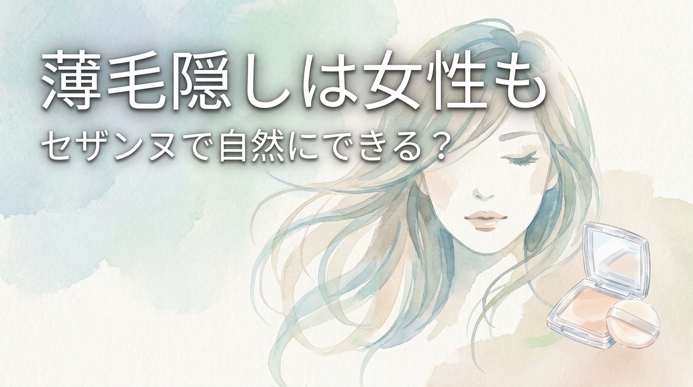 薄毛隠しは女性もセザンヌで自然にできる？
