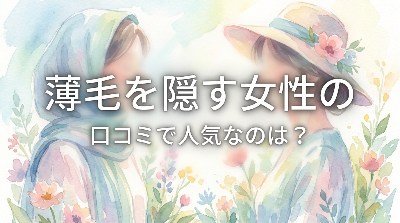 薄毛を隠す女性の口コミで人気なのは?
