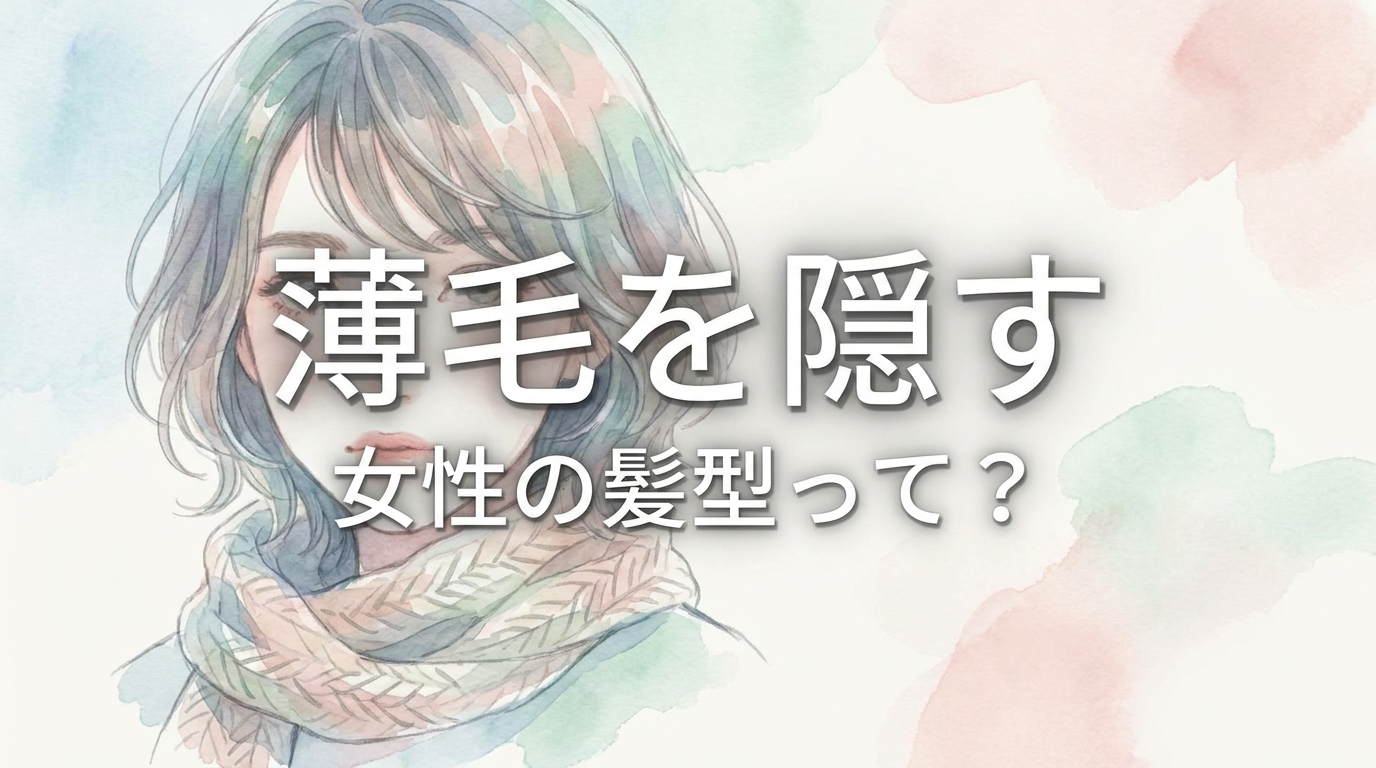薄毛を隠す女性の髪型って？