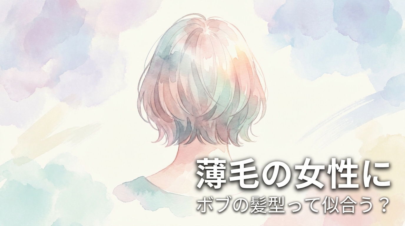 薄毛の女性にボブの髪型って似合う?