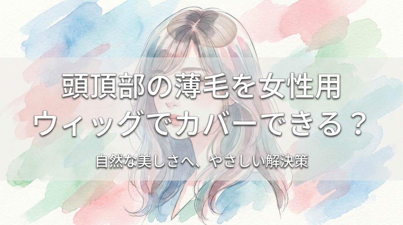 頭頂部の薄毛を女性用ウィッグでカバーできる?