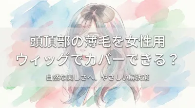 頭頂部の薄毛を女性用ウィッグでカバーできる？