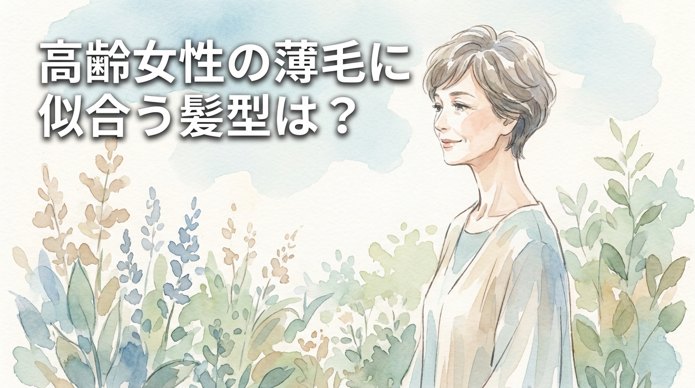 高齢女性の薄毛に似合う髪型は?
