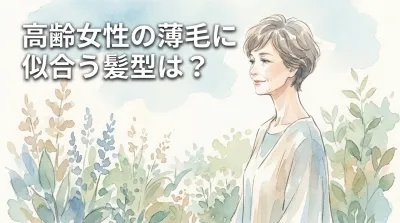 高齢女性の薄毛に似合う髪型は?