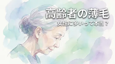 高齢者の薄毛、女性に多いって本当？