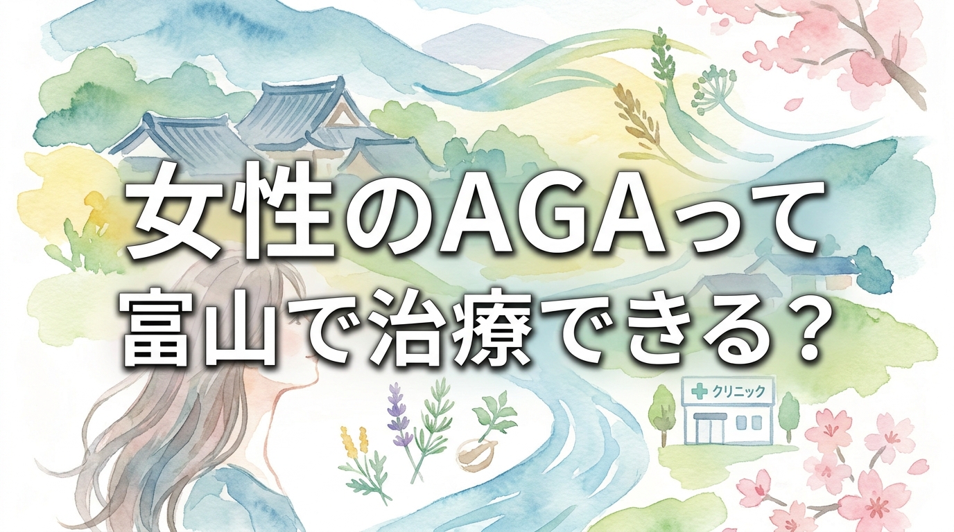女性のAGAって富山で治療できる？