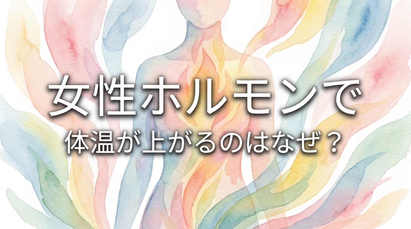 女性ホルモンで体温が上がるのはなぜ？