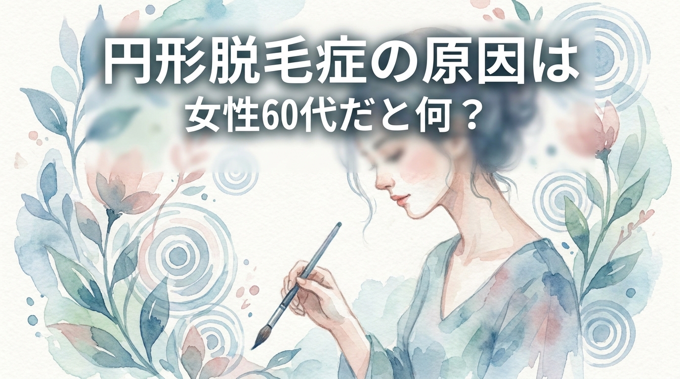 円形脱毛症の原因は女性60代だと何?
